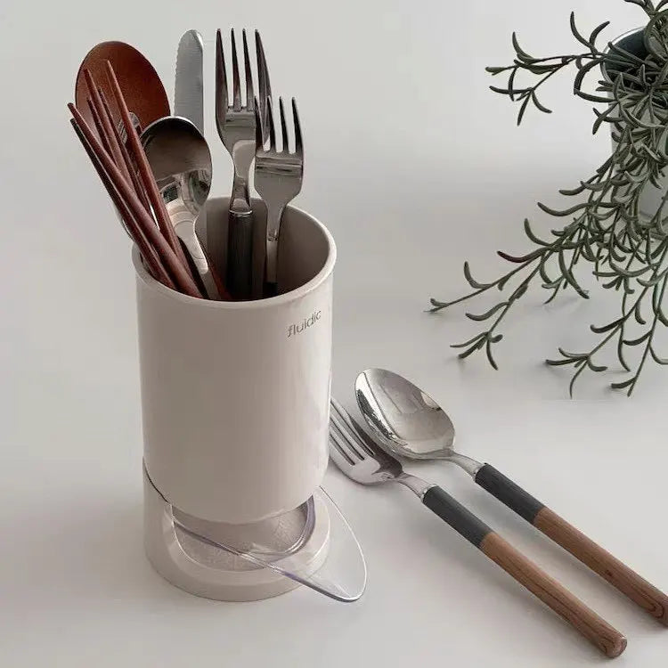 Draining utensil holder