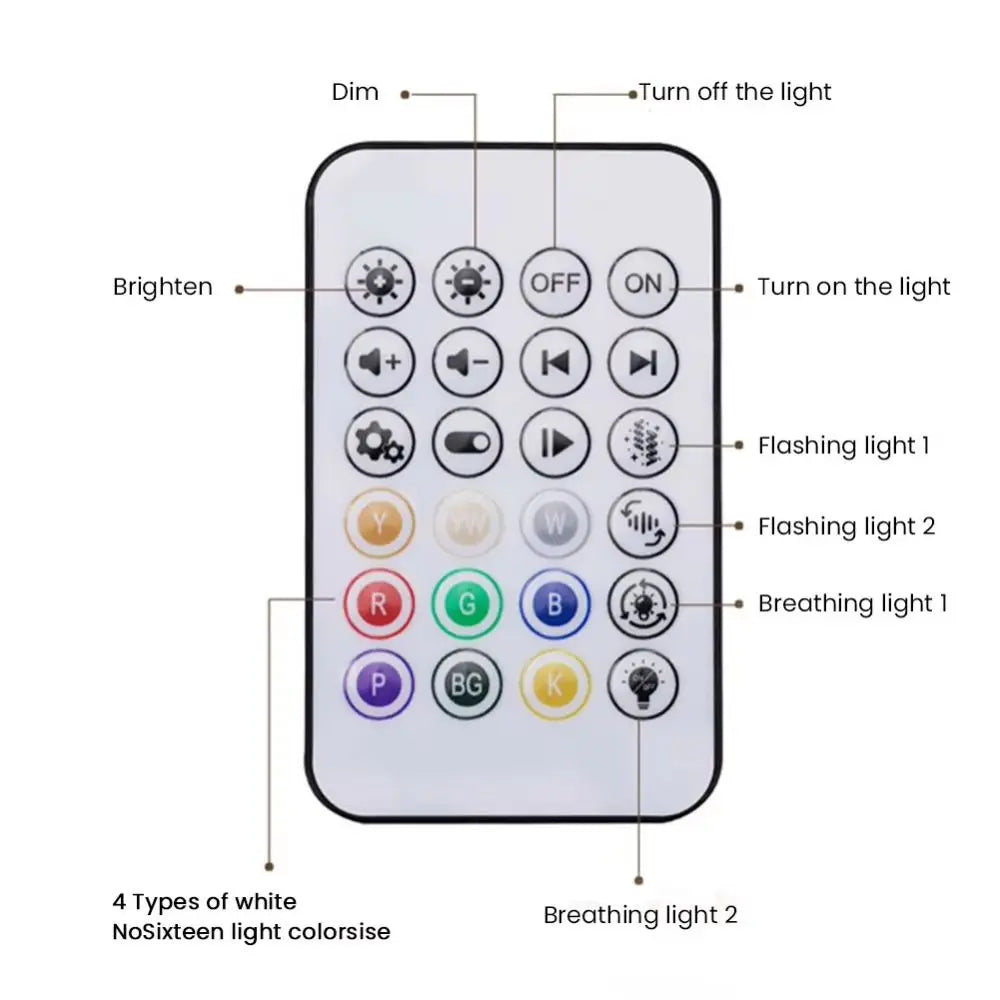 Lampe à reflets avec enceinte Bluetooth