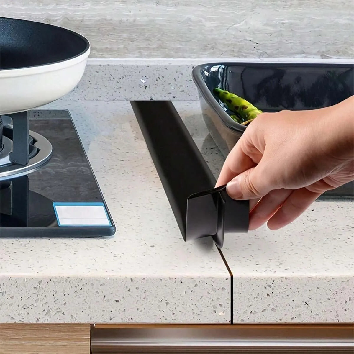Silicone stove gap cover