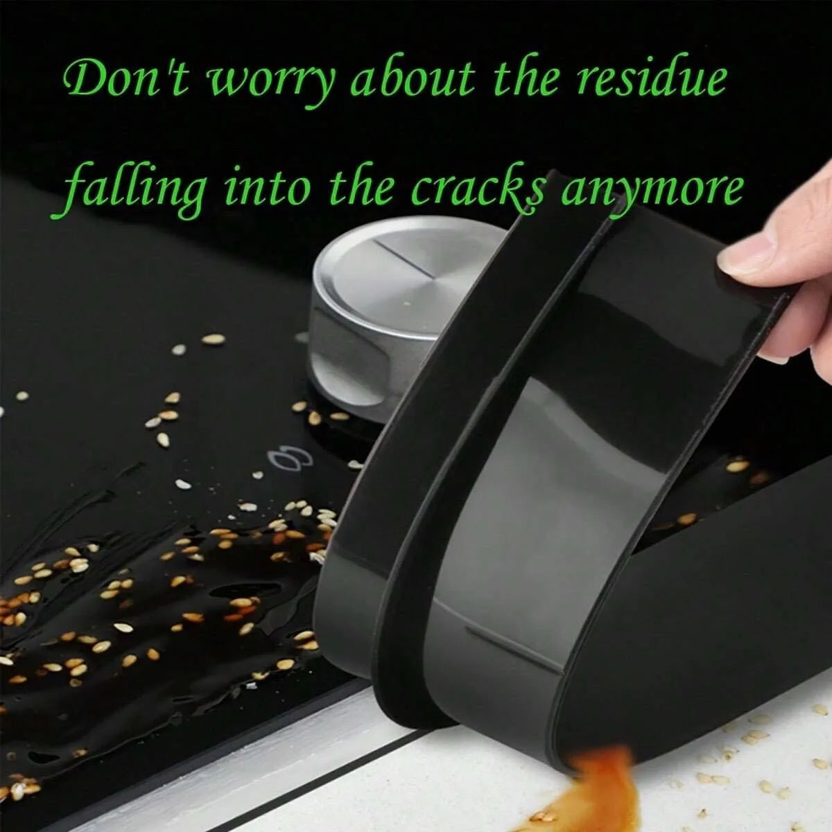 Silicone stove gap cover