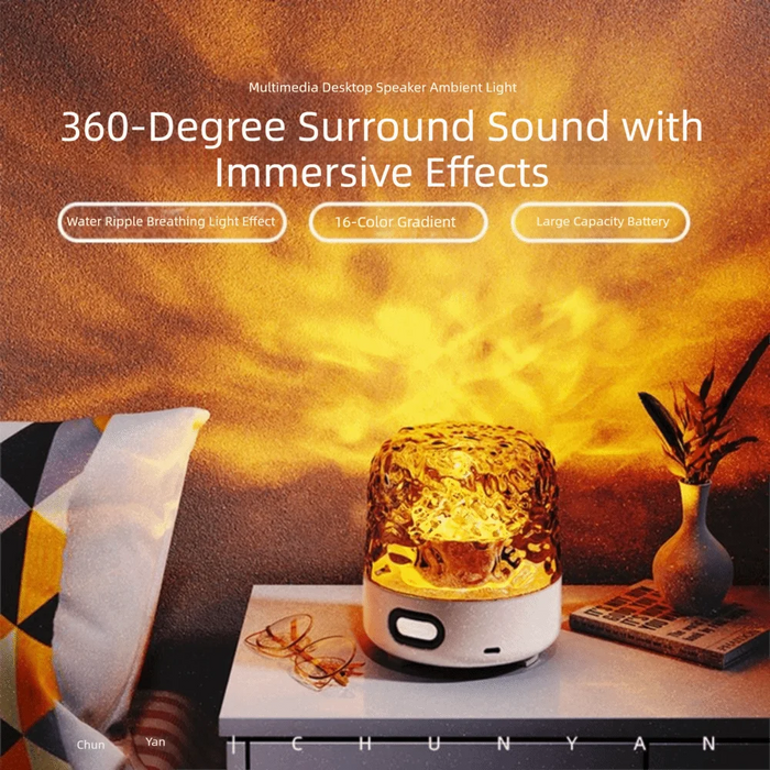 Ripple light with Bluetooth speaker