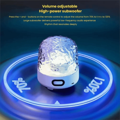 Lampe à reflets avec enceinte Bluetooth