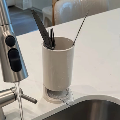 Draining utensil holder