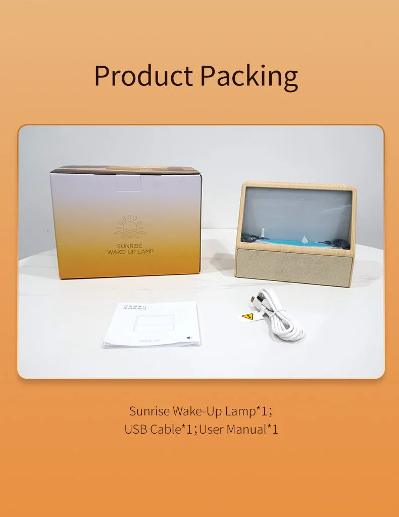 Aube Sunrise Alarm Clock with White Noise
