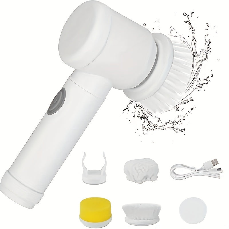 Contenu de la boîte : brosse, têtes, câble USB et crochet